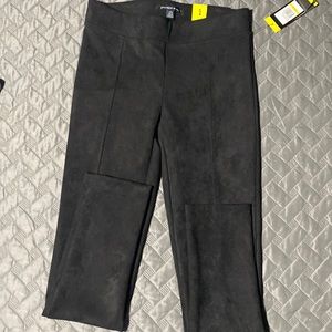 Marc Andrew pull on Black suede pants
